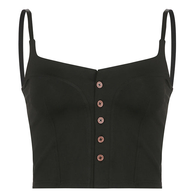 Y2K Vintage Spaghetti Strap Mini Vest Top