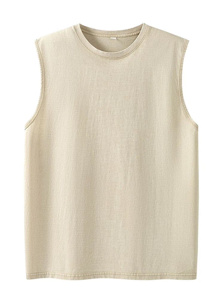 Acid Wash Sleeveless Tee