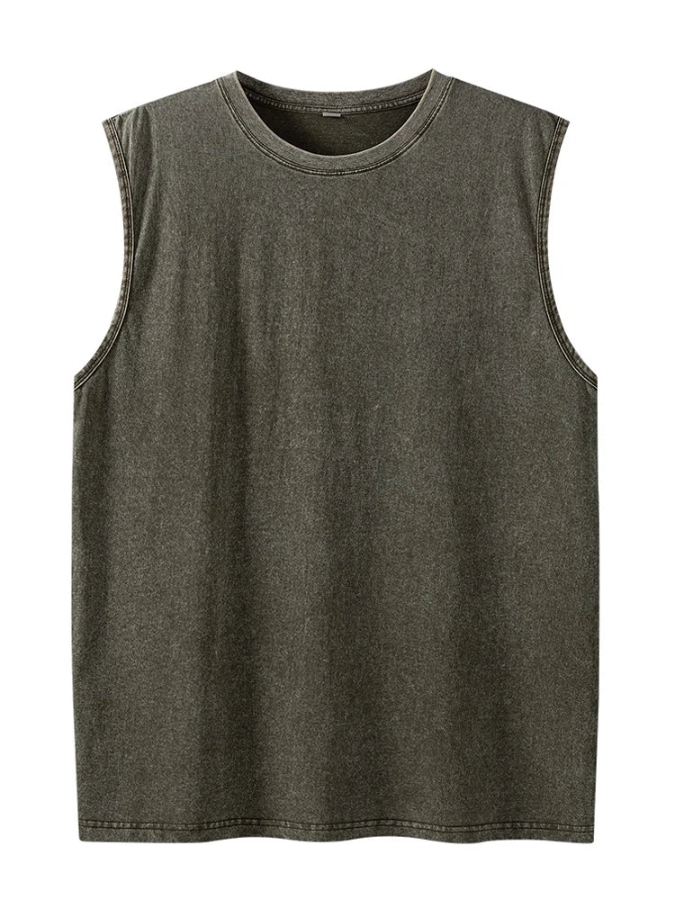 Acid Wash Sleeveless Tee