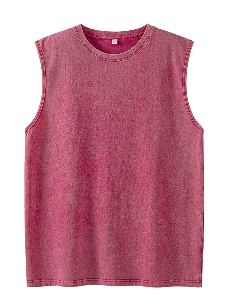 Acid Wash Sleeveless Tee