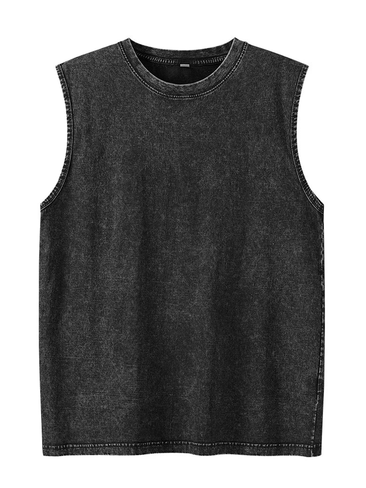 Acid Wash Sleeveless Tee