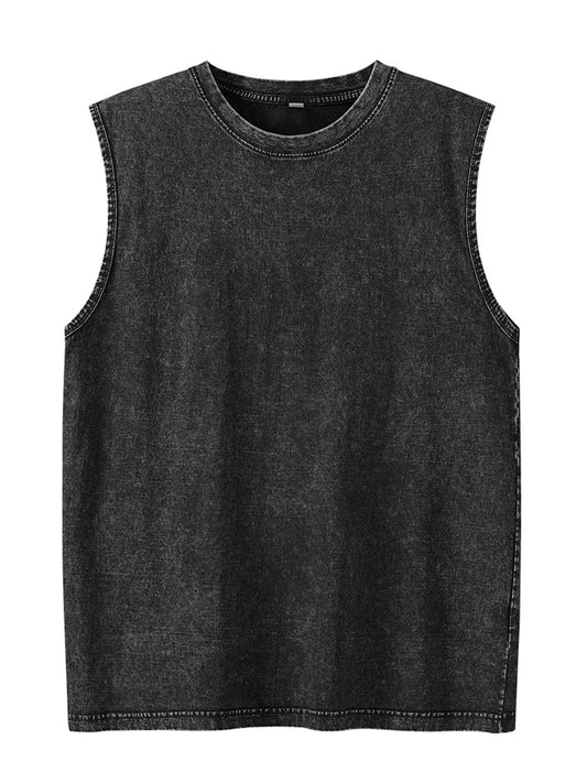 Acid Wash Sleeveless Tee